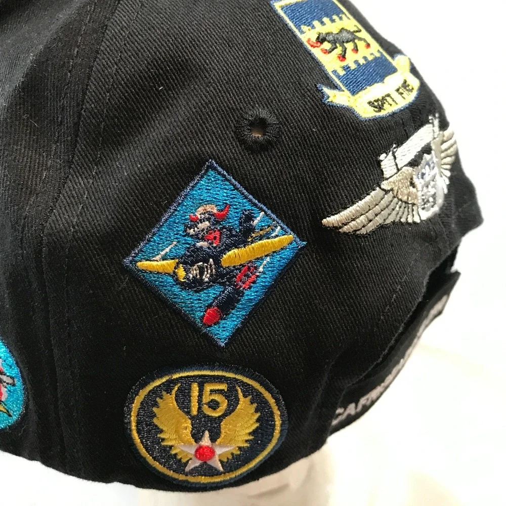 CAF Red Tail Squadron Tuskegee Airmen‎ Tribute Air Force With Patches Hat Cap